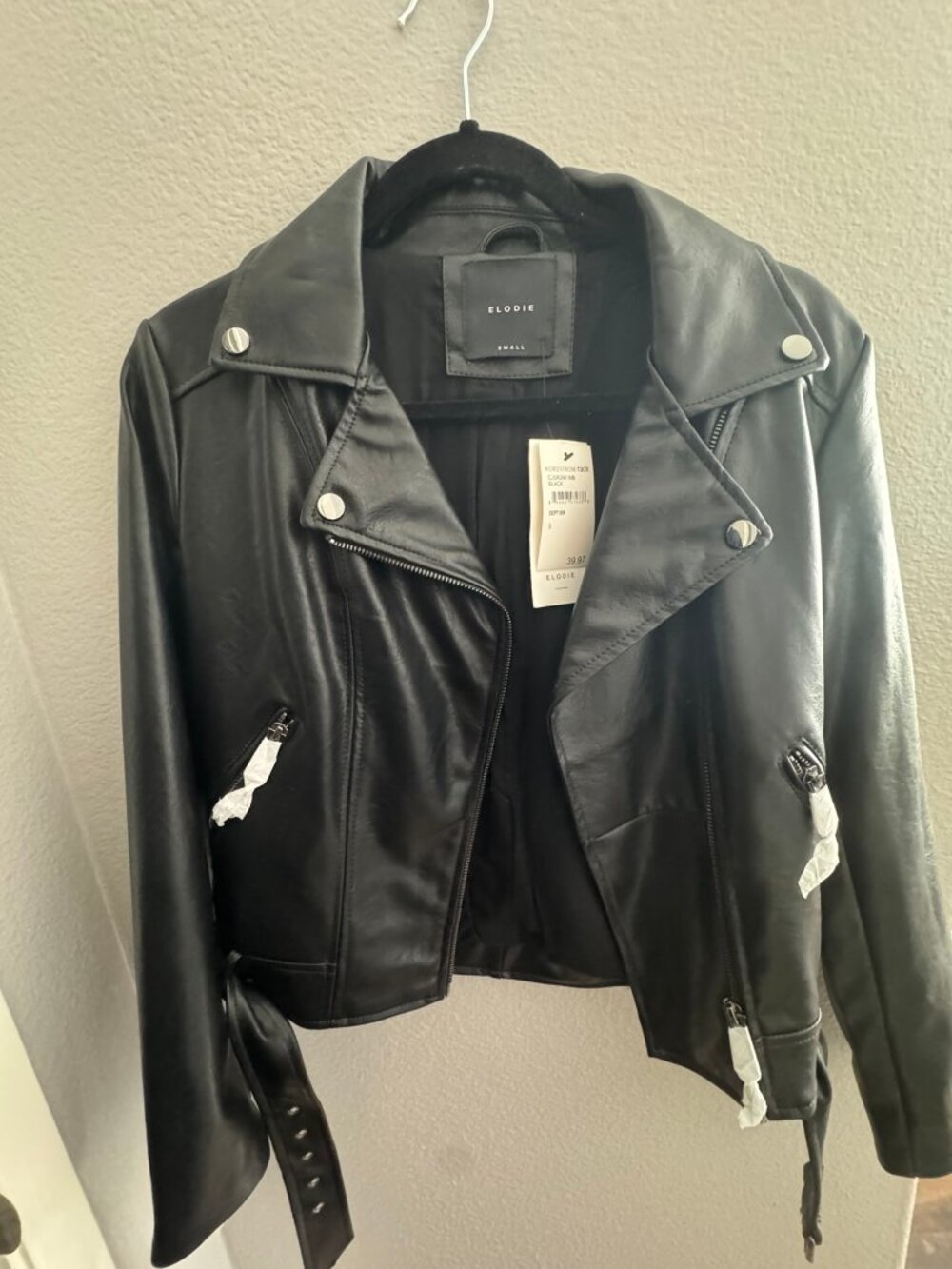 NWT Elodie Faux Leather Moto Jacket - Small